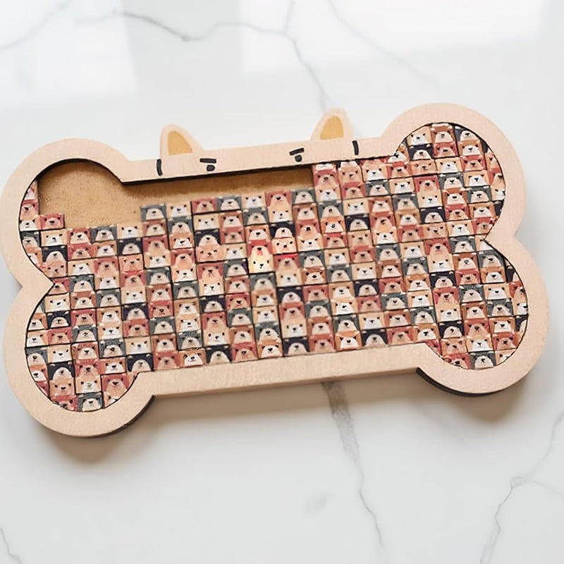 أحجية خشبية للكلاب للبالغين، لعبة عائلية لموضوع الحيوانات في المنزل والسفر - Image 4